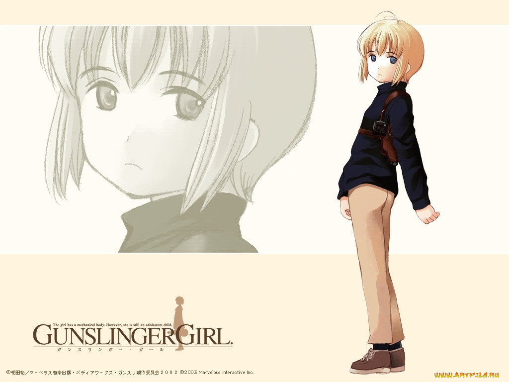 , gun, slinger, girl